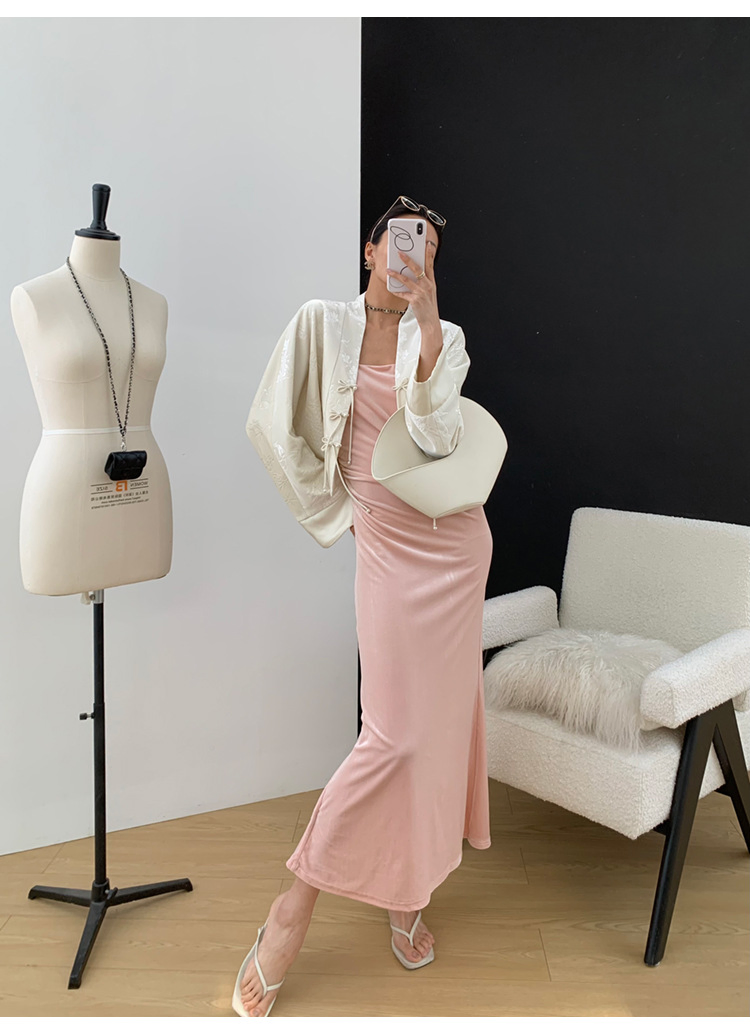 Saia de moda rosa para festas, mulheres, meninas, verão, casamento, baile, noite, bodycon sexy, um senso de luxo e decote em U, roupas femininas