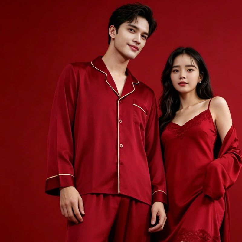 Conjunto de Loungewear Silky Confortável para Casa para Mulheres para Uso Diário e Sono