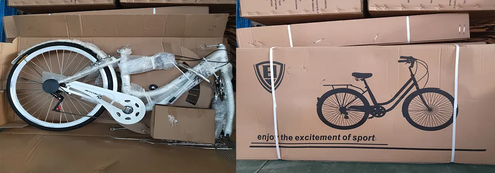 Processo de embalagem e envio de bicicletas