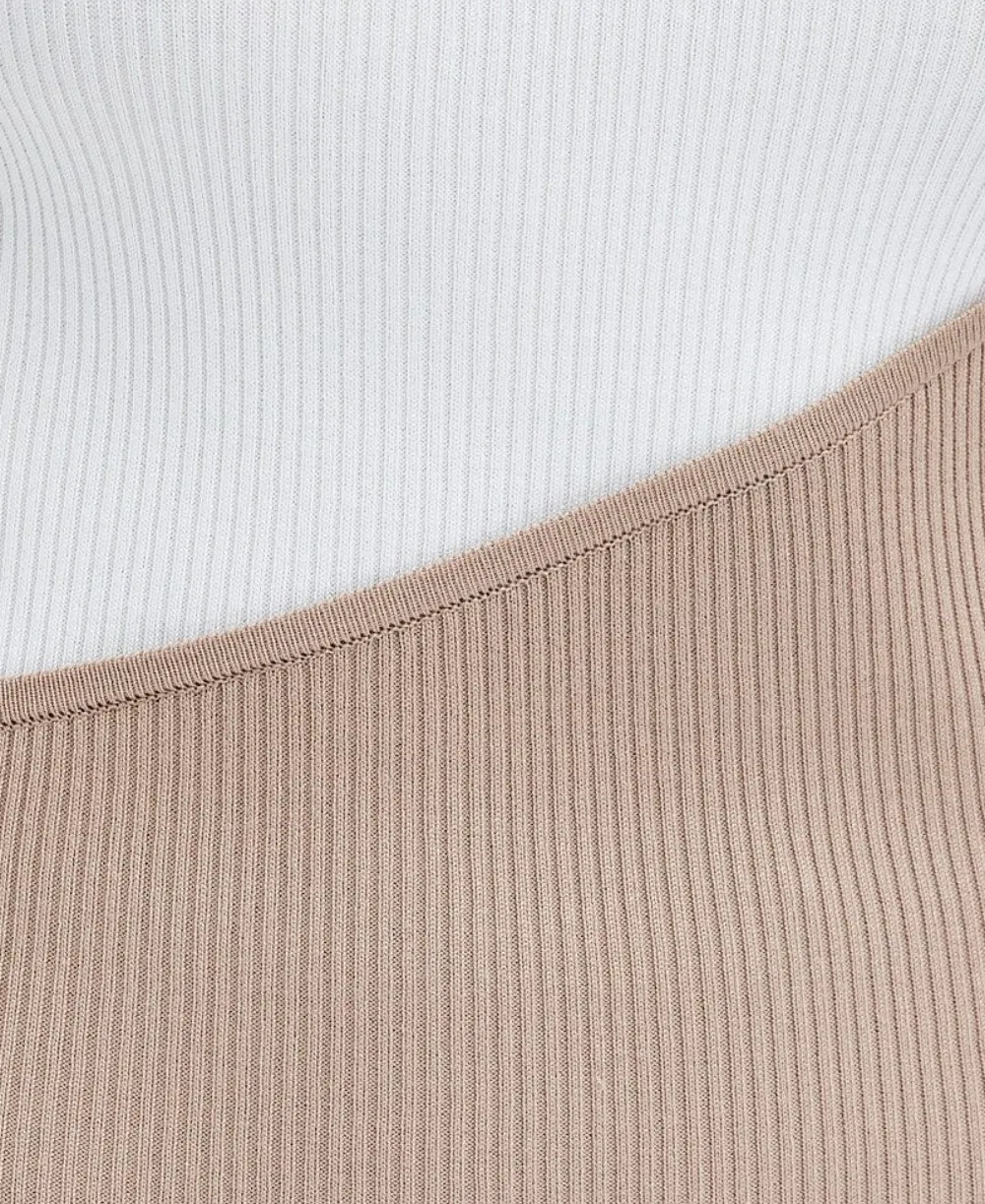 Vestido de malha feminino de manga longa com bloco de cores contrastantes e estilo para a moda de outono