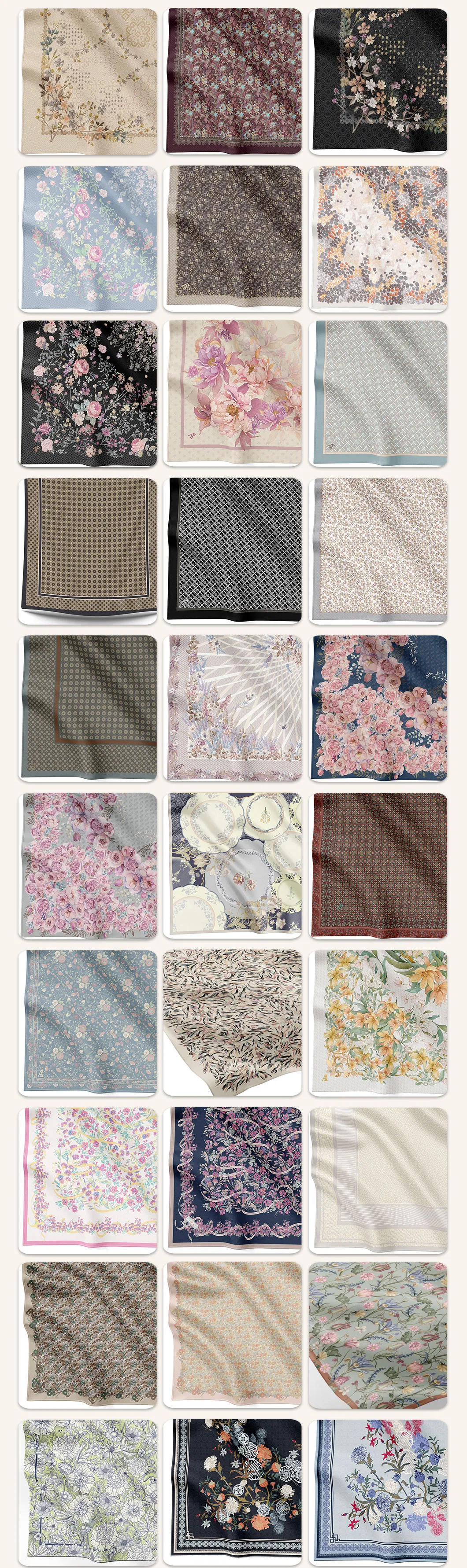 Fabricante direto de hijab de voile de algodão impresso moderno, designs tendência, coleções sazonais, hijab de voile de algodão bawal