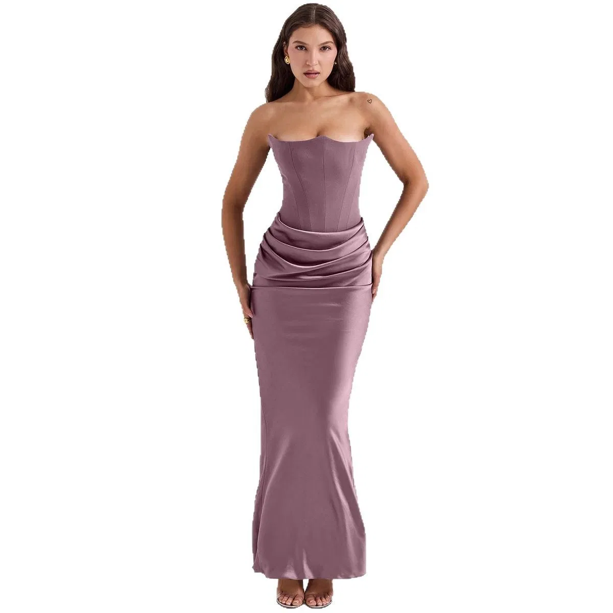 Vestido Casual de Verão Elegante com Fenda para Festa de Mulheres