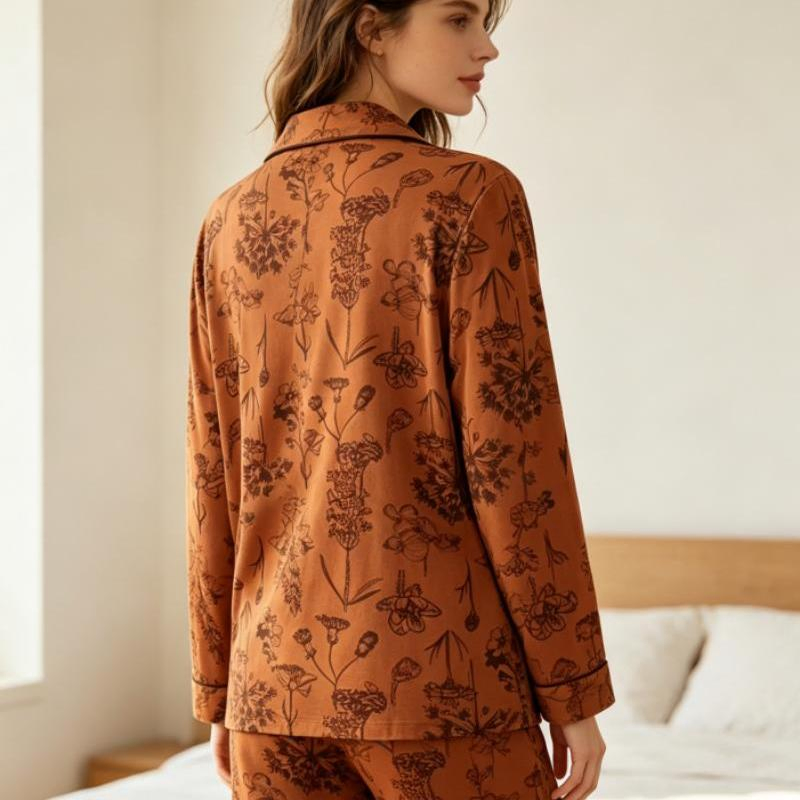 Pijama Premium de Noite de Primavera Confortável para Dormir e Relaxar