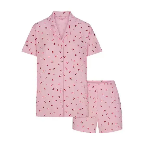 Preço de Fábrica Atacado Conjunto de Loungewear Personalizado em Fibra de Bambu para Mulheres Camisola Tops