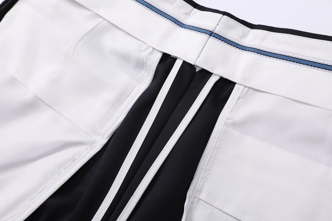 Jj8818 Calças de Negócios Slim Azuis Marinhas para Homens e Mulheres de Inverno