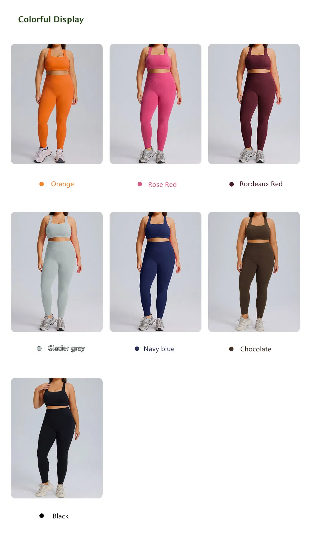 Wholesale Activewear 2 Piece Women S Plus Size Sport Fitness Gym Clothing