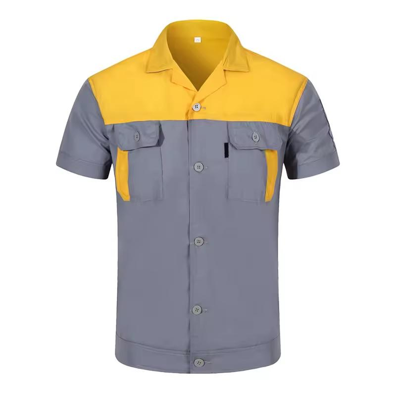 Roupas de Trabalho Masculinas Camisas de Segurança Industrial para Mulheres, Jaqueta de Trabalho, Uniformes com Logotipo