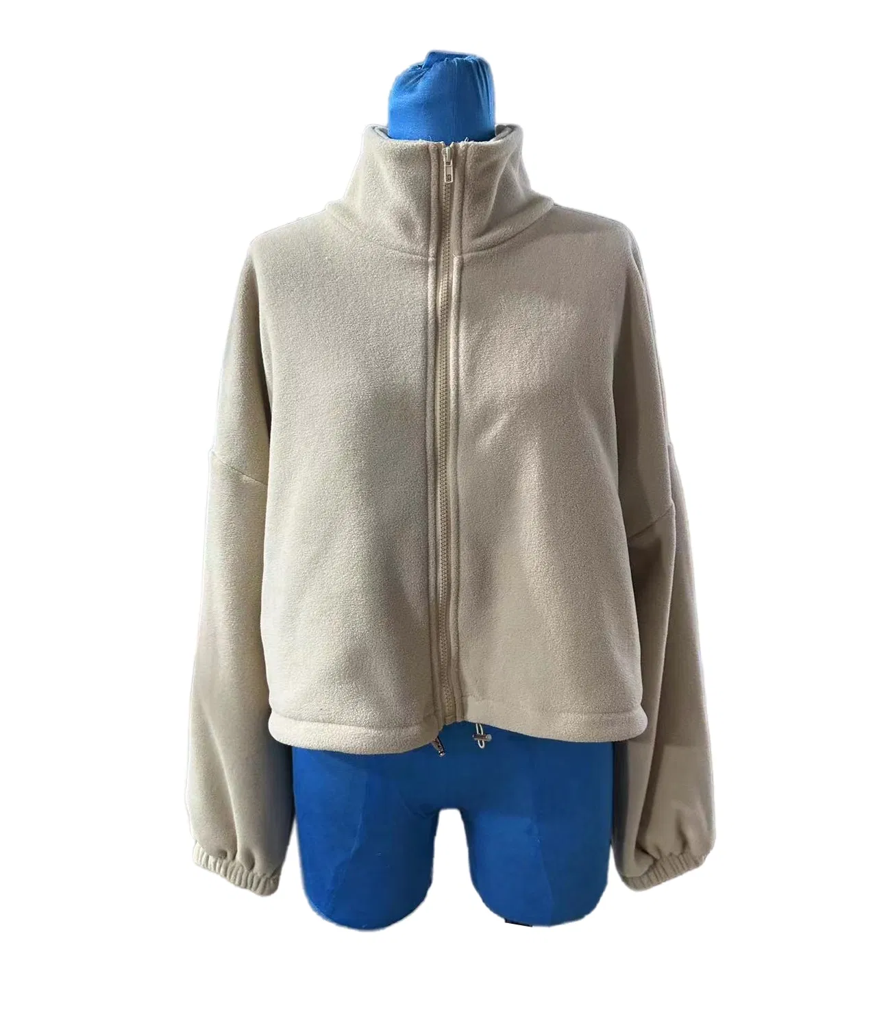 Moletom Feminino Super Grande Outono Inverno Moda Pulôver com Meio Zíper Suéter Trançado Roupas Casuais