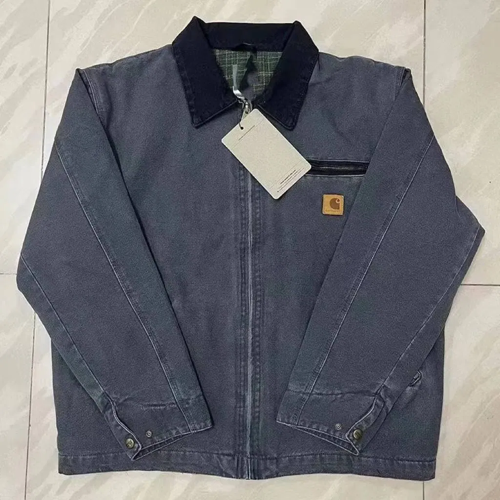 Edição Correta Nova Detroit Indústria Pesada Denim Lavado Inverno Clássico Americano Jaqueta para Homens e Mulheres Roupas