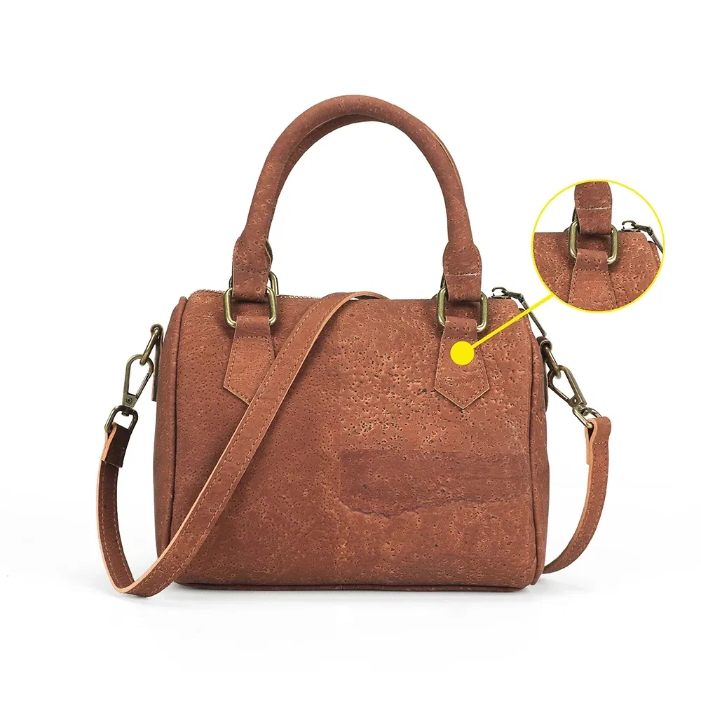 Bolsa transversal sustentável de moda vegana à base de biomassa para mulheres