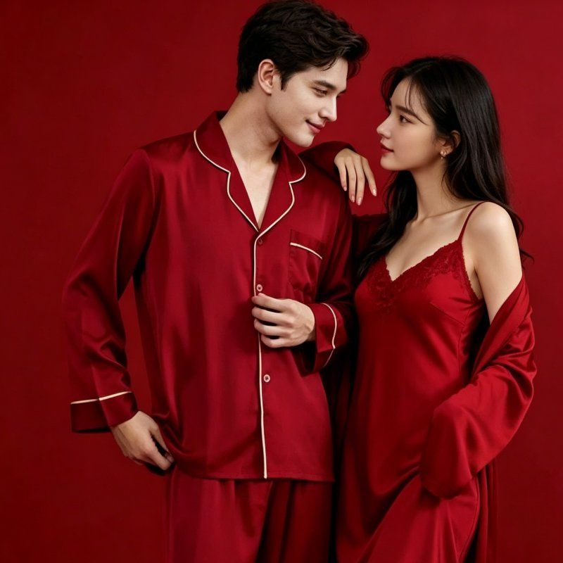 Conjunto de Loungewear Silky Confortável para Casa para Mulheres para Uso Diário e Sono