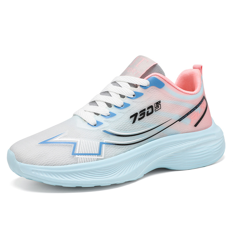 Sapatos Casuais de Moda Cores Brilhantes Mulheres Tênis de Malha Respirável Atacado Unissex Solado de EVA Tênis Urbanos para Mulheres