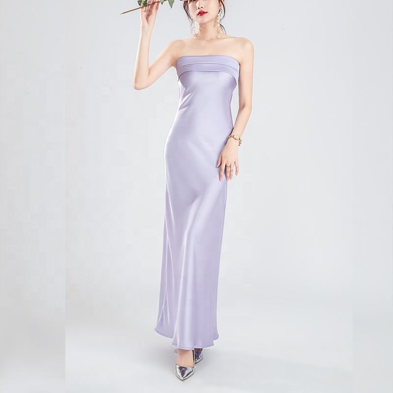Vestido de Noite Elegante Sem Costas para Mulheres com Estilo de Decote Profundo