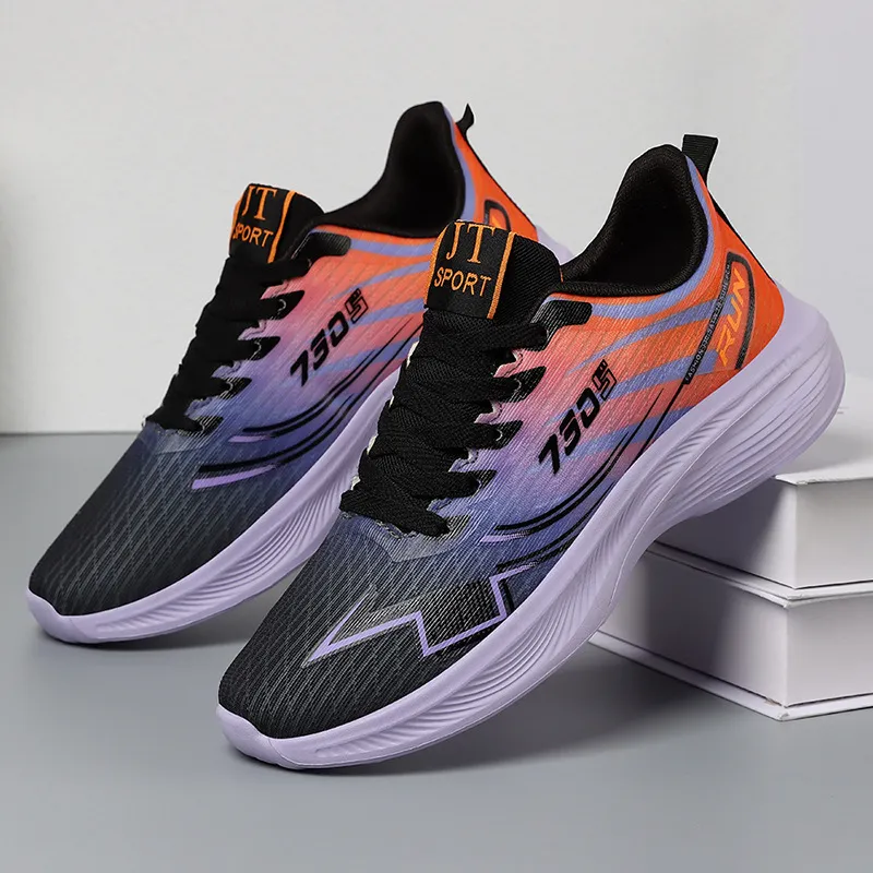 Sapatos Casuais de Moda Cores Brilhantes Mulheres Tênis de Malha Respirável Atacado Unissex Solado de EVA Tênis Urbanos para Mulheres