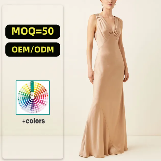 Vestido Casual Elegante Woven Personalizado por Atacado para Mulheres