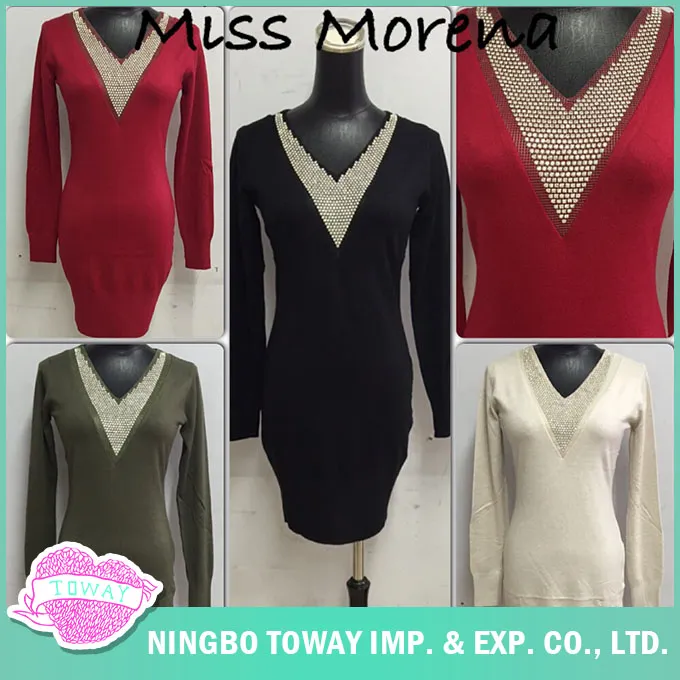 Designer de Moda Suéter de Tricô Oversized de V-Neck de Inverno Venda de Tricô para Mulheres