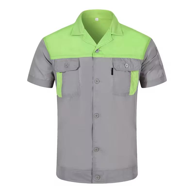 Roupas de Trabalho Masculinas Camisas de Segurança Industrial para Mulheres, Jaqueta de Trabalho, Uniformes com Logotipo