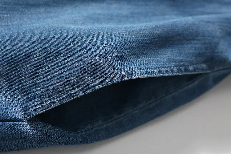 Vestido de Jeans Popular para o Verão e Primavera