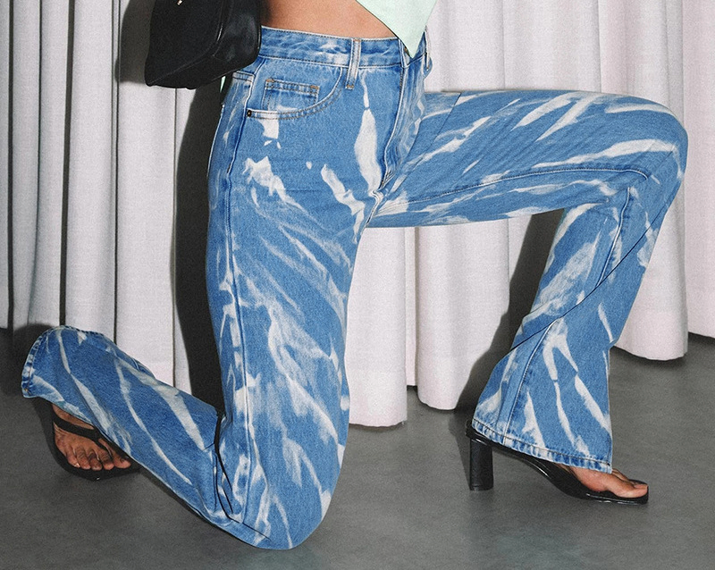 2023 Novas Calças Jeans de Alta Qualidade com Stretch, Personalizadas com Fendas, em Algodão Denim