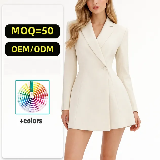 Blusa de Linho Elegante de Manga Longa Personalizada para Mulheres