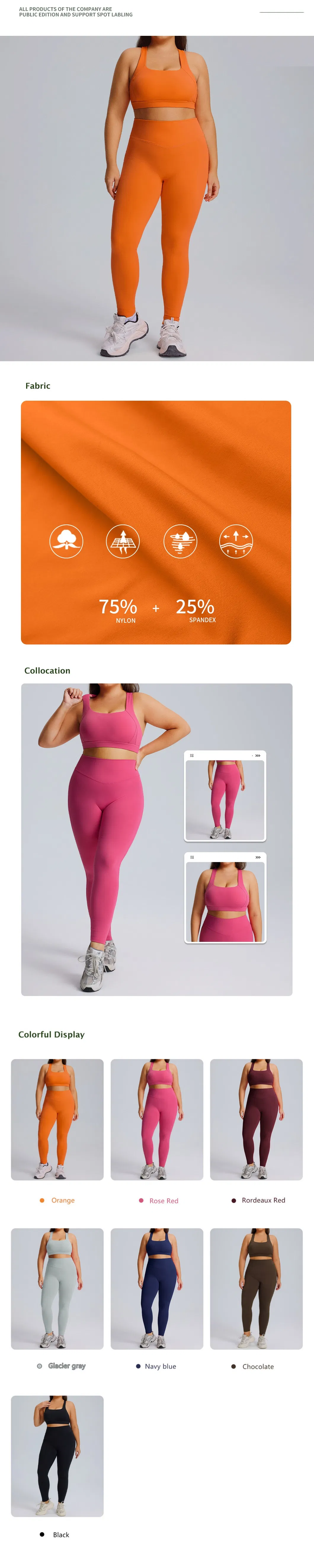Wholesale Activewear 2 Piece Women S Plus Size Sport Fitness Gym Clothing