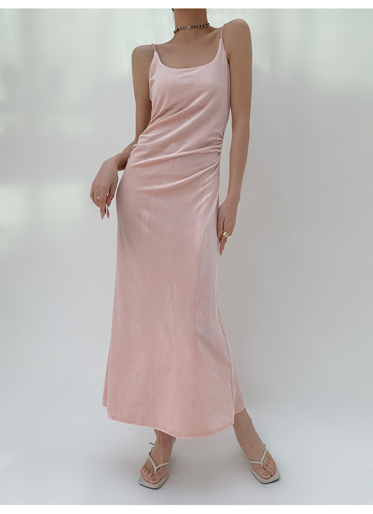Saia de moda rosa para festas, mulheres, meninas, verão, casamento, baile, noite, bodycon sexy, um senso de luxo e decote em U, roupas femininas