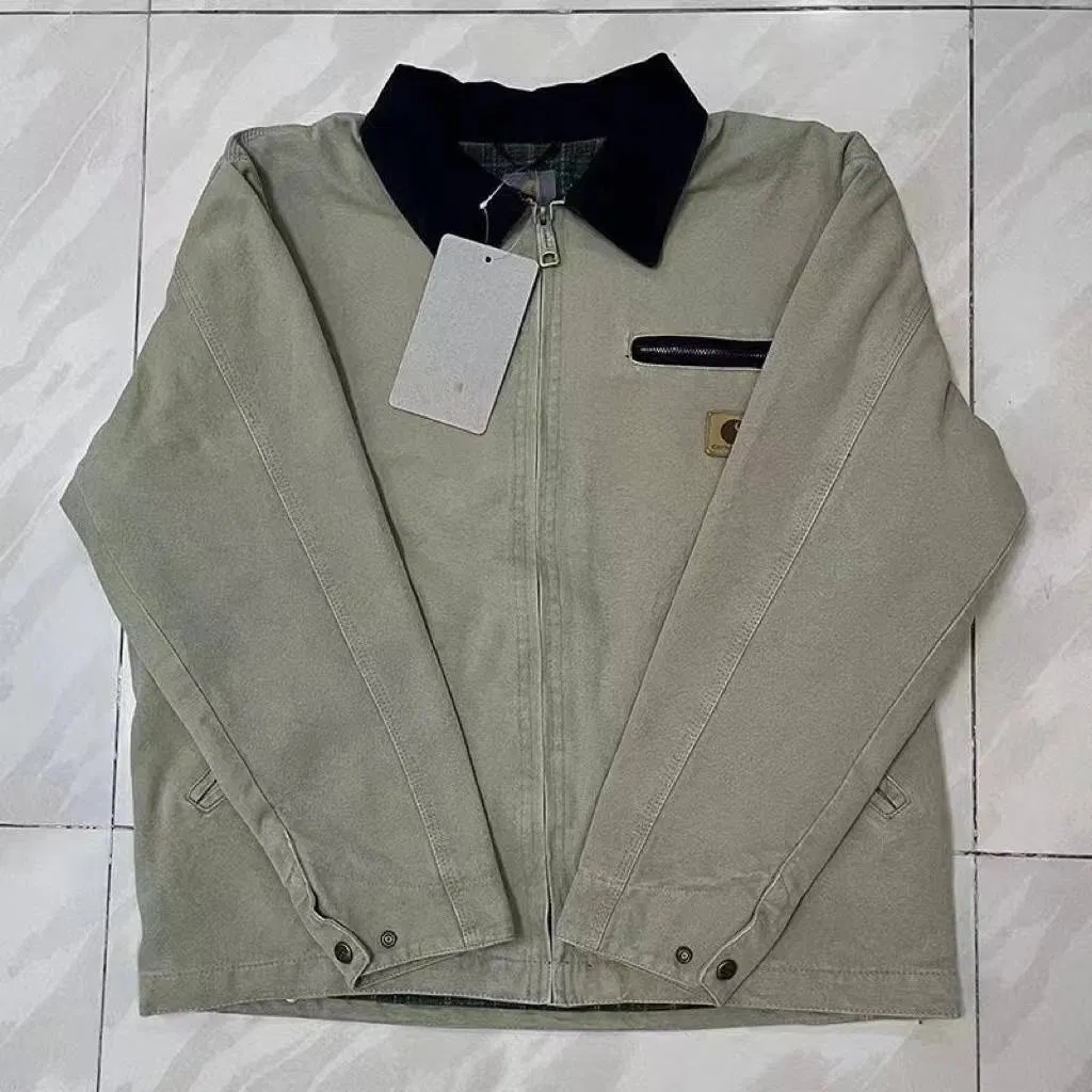 Edição Correta Nova Detroit Indústria Pesada Denim Lavado Inverno Clássico Americano Jaqueta para Homens e Mulheres Roupas