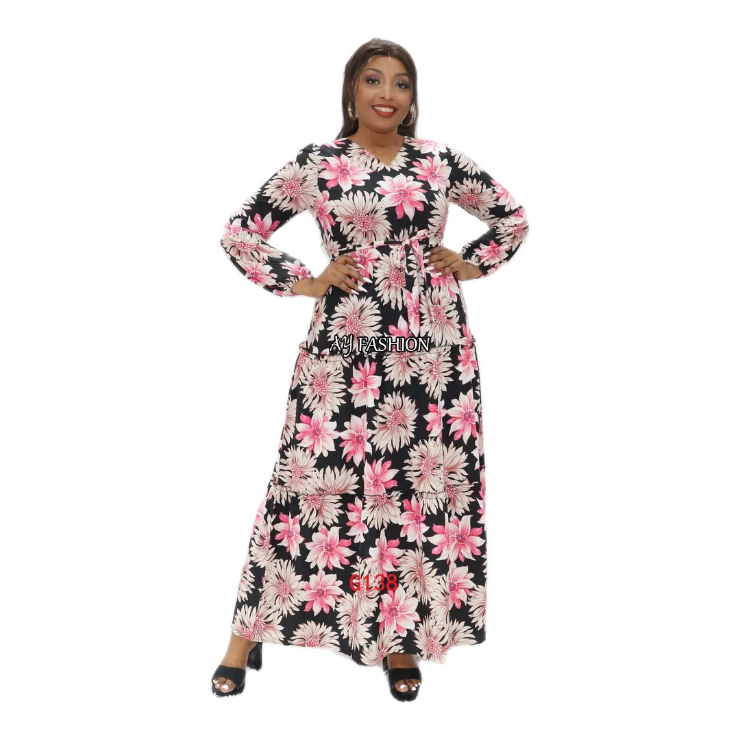 Vestido de noite islâmico abaya com mangas de lanterna para mulheres