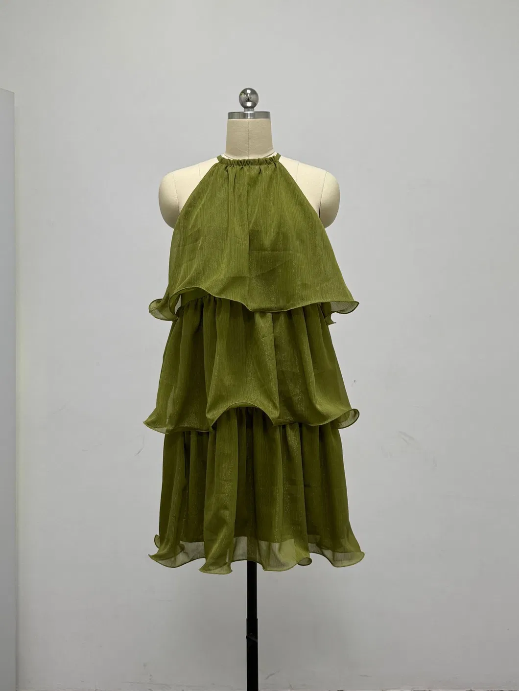 Vestido Longo Elegante Sem Mangas com Decote Halter Estilo Verão Vestido de Festa Elegante Vestido de Noite Elegante Vestido Formal Feminino Roupas Femininas Atacado