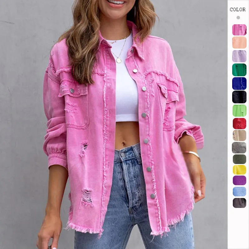 Jaquetas de Denim para Mulheres em Várias Cores