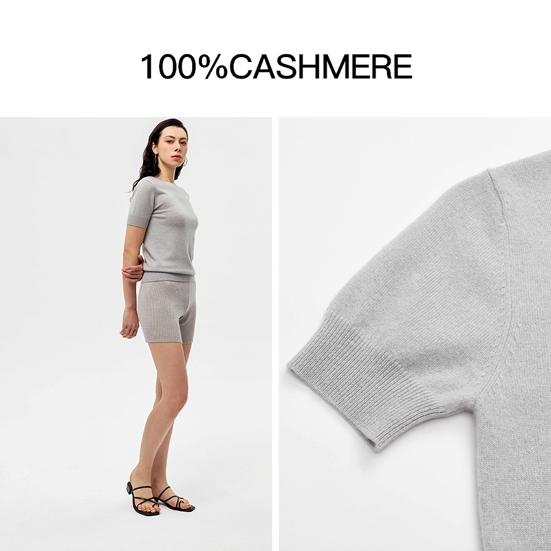 100% Suéter de Cashmere - Moda - Cores Sazonais