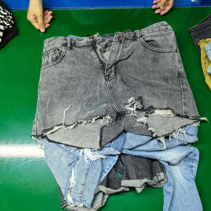 Venda Direta de Fábrica Calças Jeans Femininas Usadas em Boa Condição Roupas Usadas