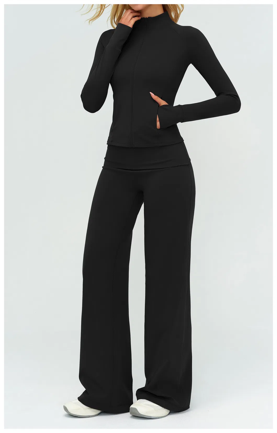 Roupas de Fitness para Mulheres Conjunto de Yoga ao Ar Livre Roupas Esportivas Acessíveis