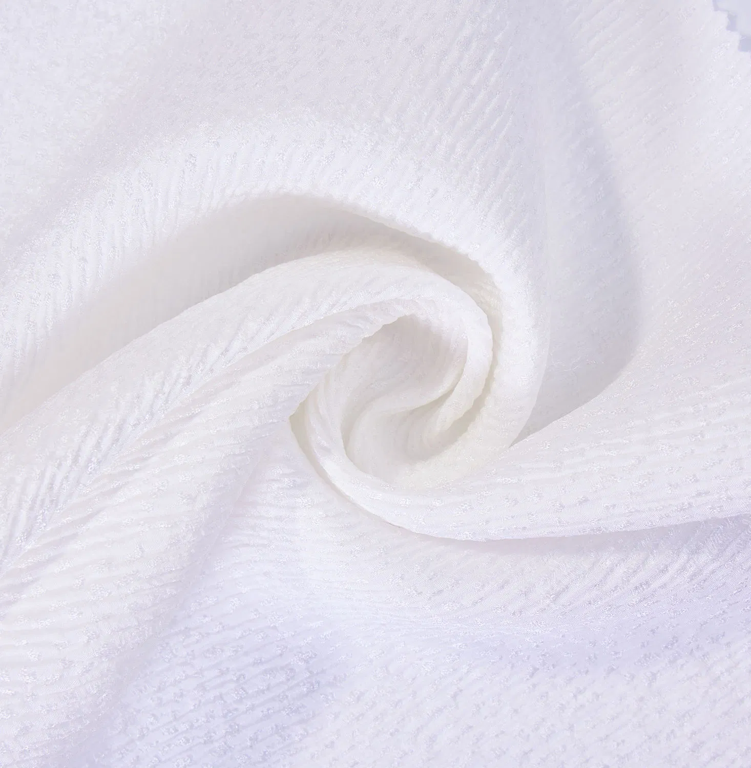 Tecido de Seda Viscose Jacquard Brocado Sustentável Oeko Tex 100 Macio Crinkle Georgette para Moda Feminina 20m/M