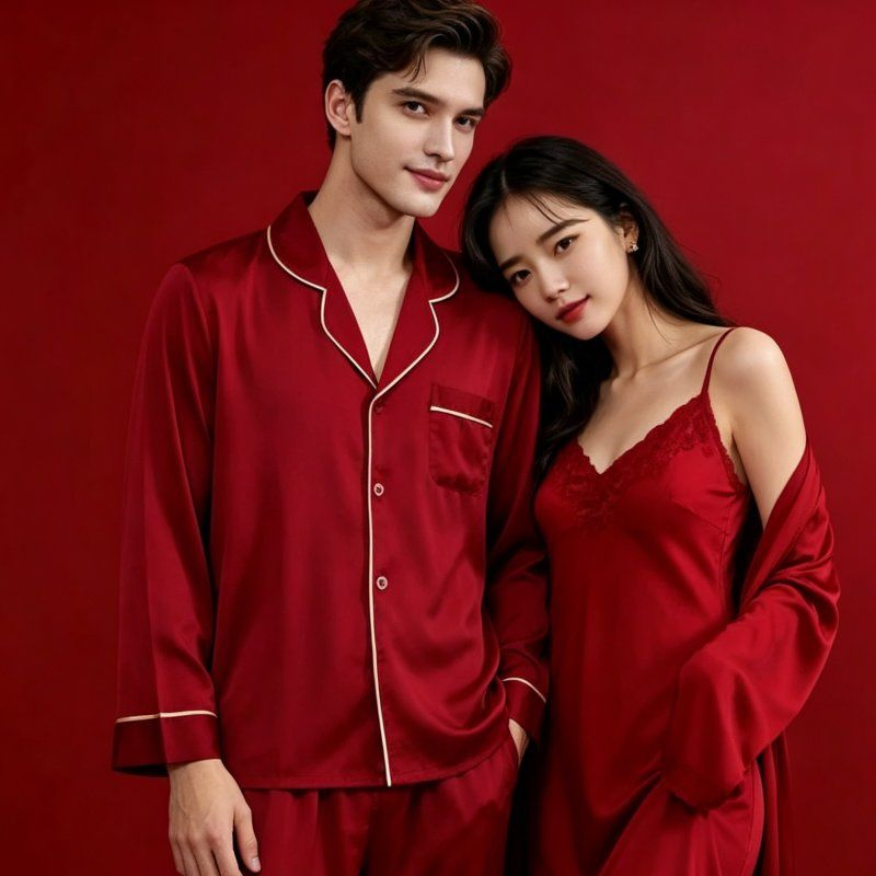 Conjunto de Loungewear Silky Confortável para Casa para Mulheres para Uso Diário e Sono