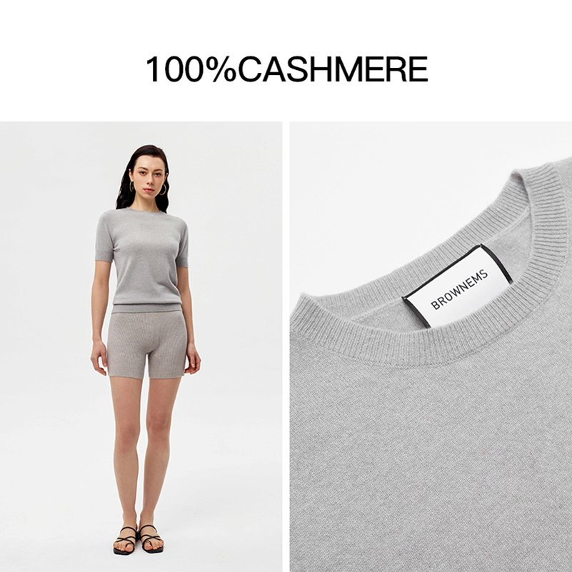 100% Suéter de Cashmere - Moda - Cores Sazonais