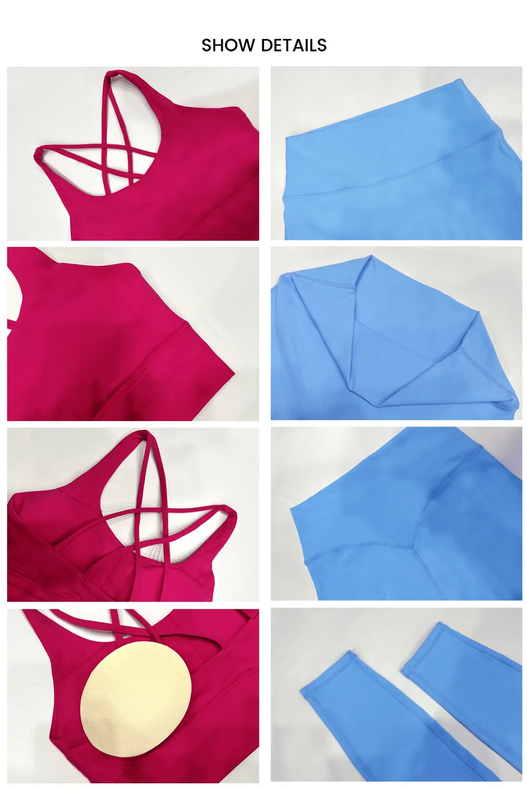 Detalhe do Conjunto de Yoga - Vista Frontal