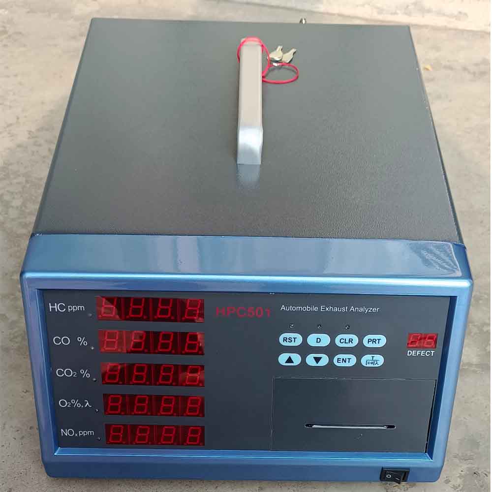 HPC501 Portable Automobile Exhaust Gas Analyzer Auto Emission Oxygen Content Tester Automotive Test