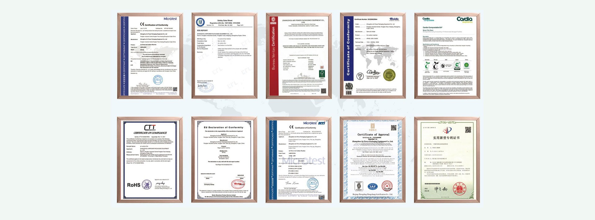 Battery Product Conformity Certificates