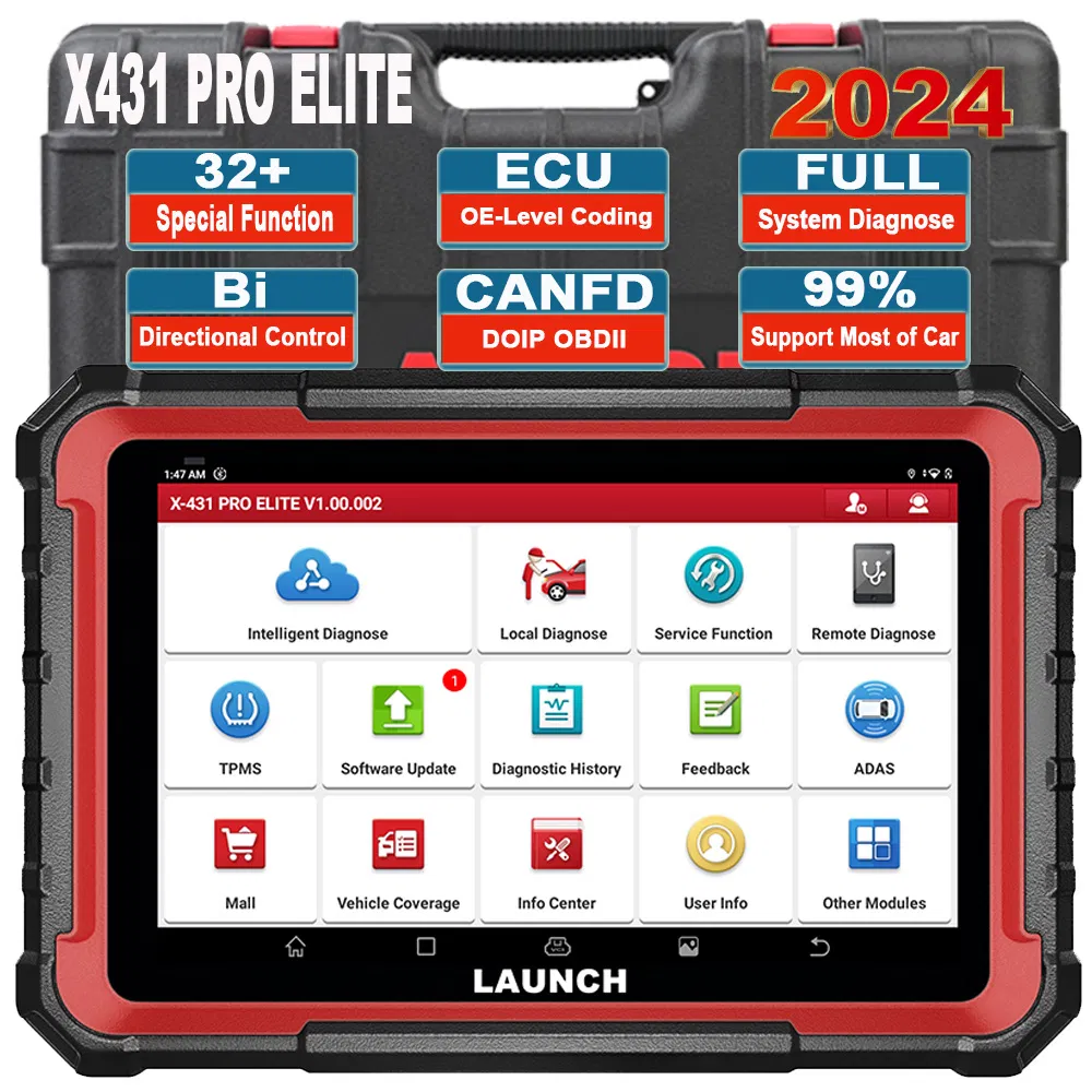 Original Launch X431 PRO Elite OBD2 Scanner ECU Coding All System Diagnostic Tool