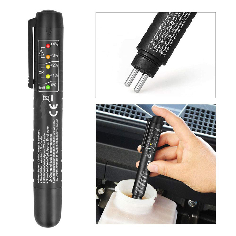 Car Diagnostic Tool Portable Brake Fluid Tester Pen With 5 LED Indicator Light