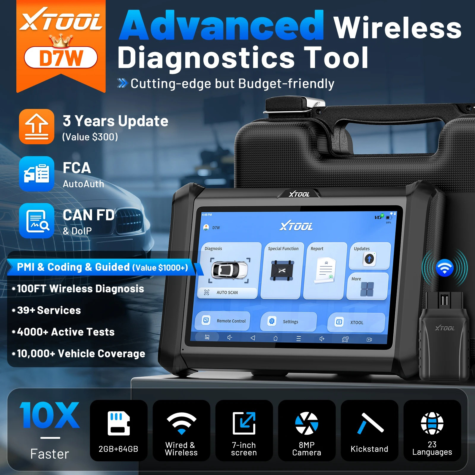 XTOOL D7W Device Overview