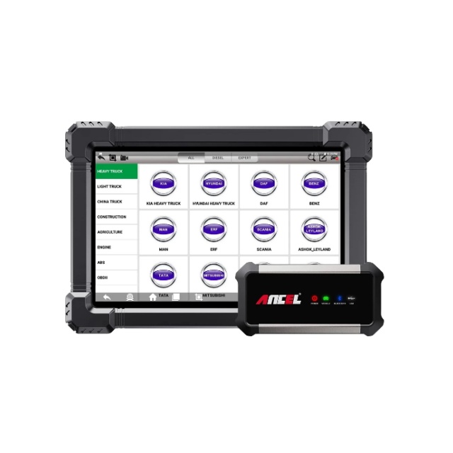 Best ANCEL X7 HD Heavy Duty Truck Scanner 24V Full System EPB ABS Oil Reset SAS DPF Regen TPMS ECU X7hd OBD2 Diagnostic Tool