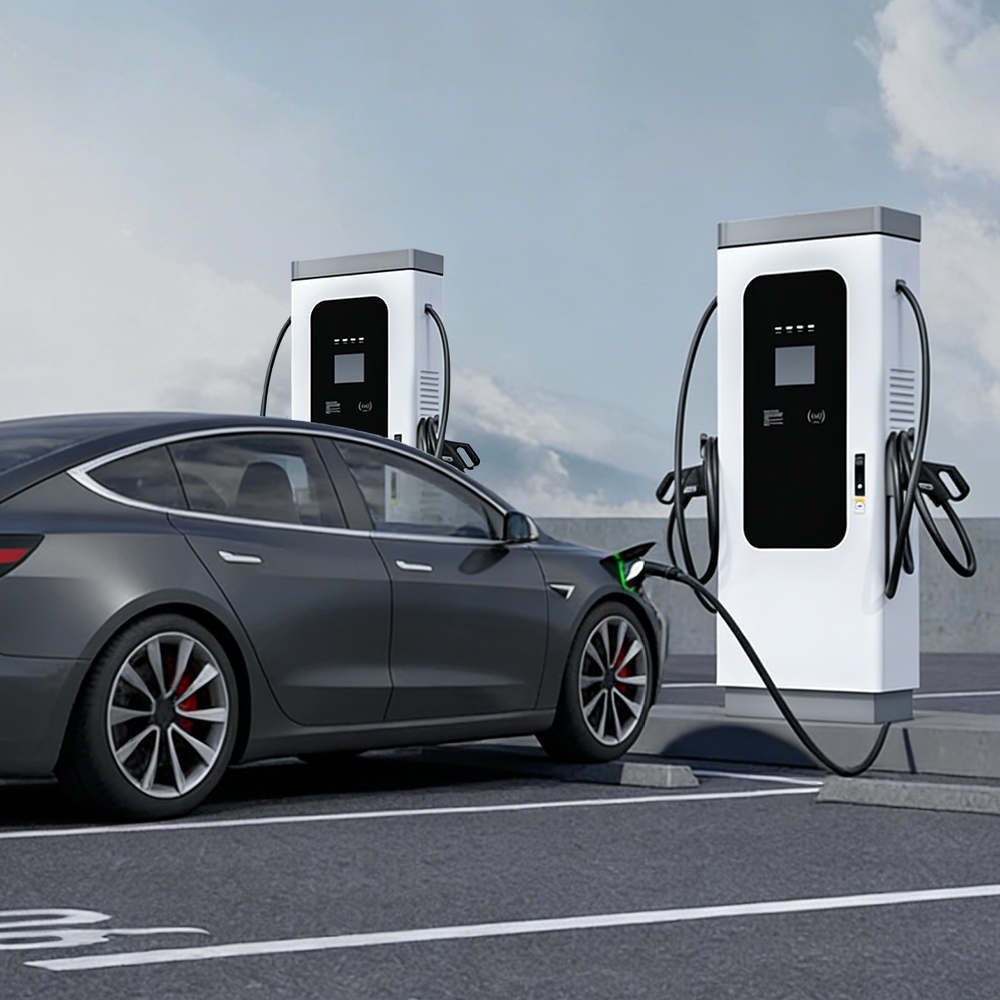 New HTTITONG IP54 Double Gun 60kW 120kW 180kW 420kW Ocpp DC EV Floor-Mounted Metal CCS Electric Fast Car Charging Station