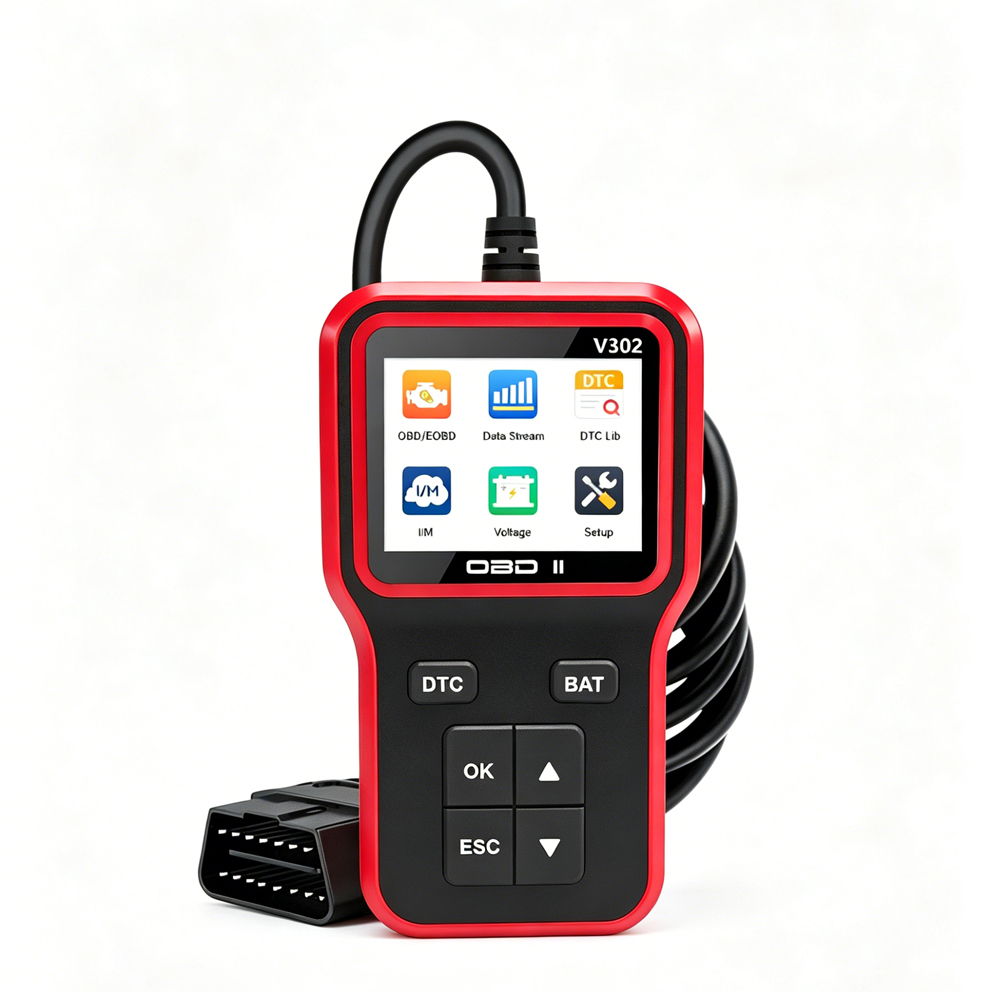 New Arrival V302 Smart Electric Car Diagnostic Scanner Professional OBD II Code Reader Engine Analyzer Scan Tools for All