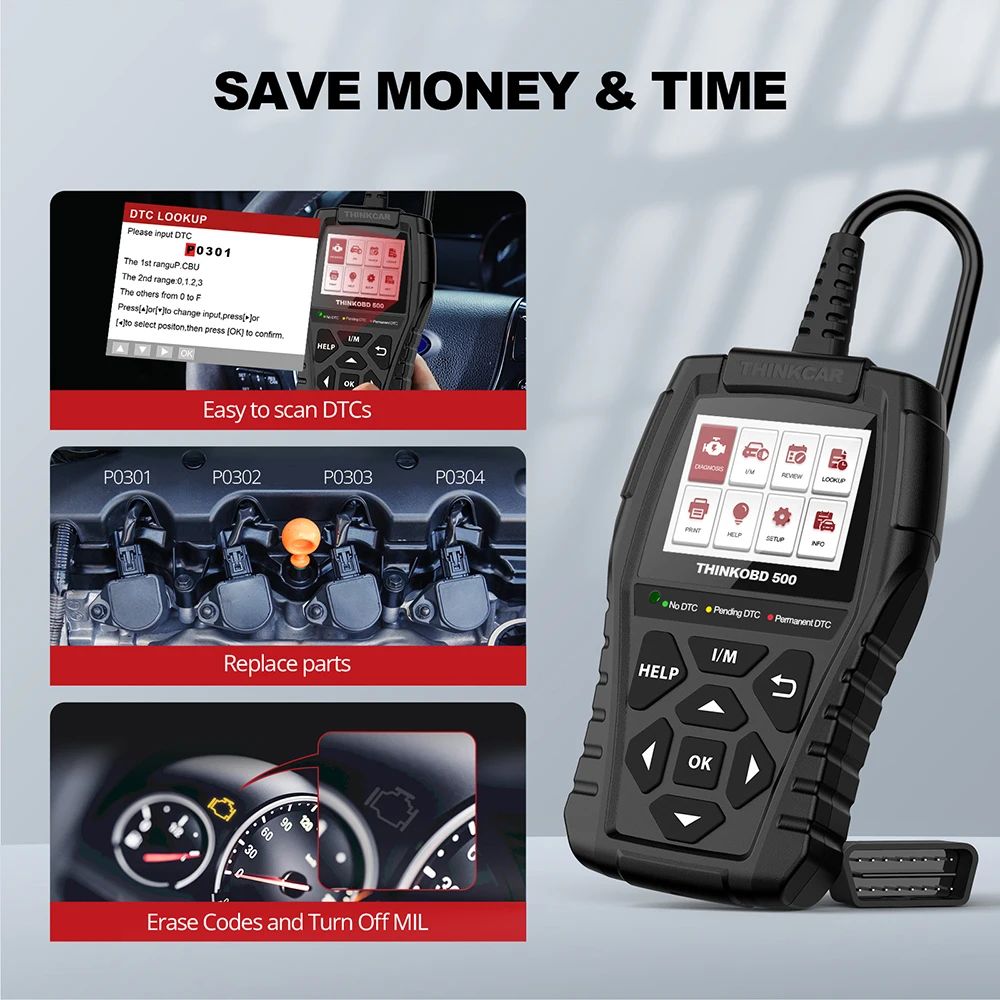 ThinkOBD 500 OBD2 Scanner Functionality