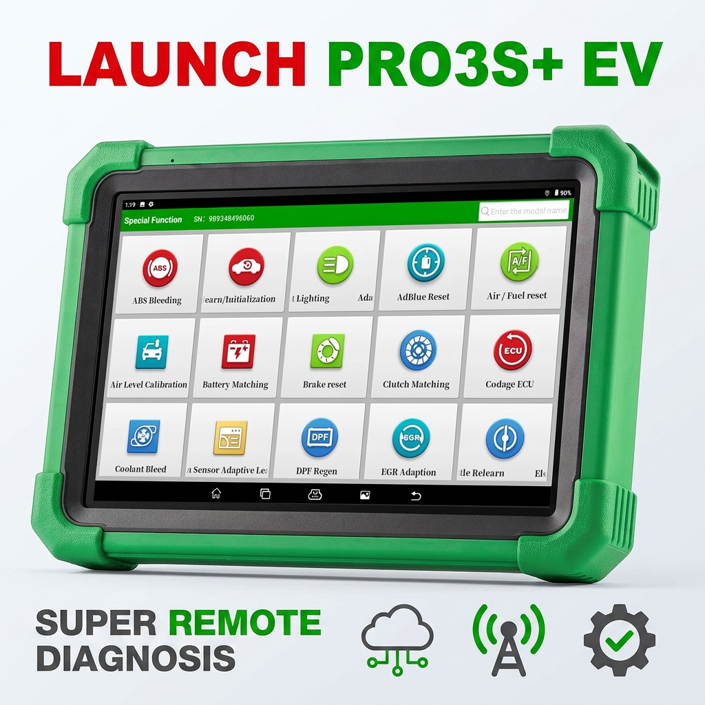 LAUNCH X-431 PRO3S Plus EV with SmartLink C V2 Support J2534 Programming Online ECU Coding Full System Bidirectional Scanner