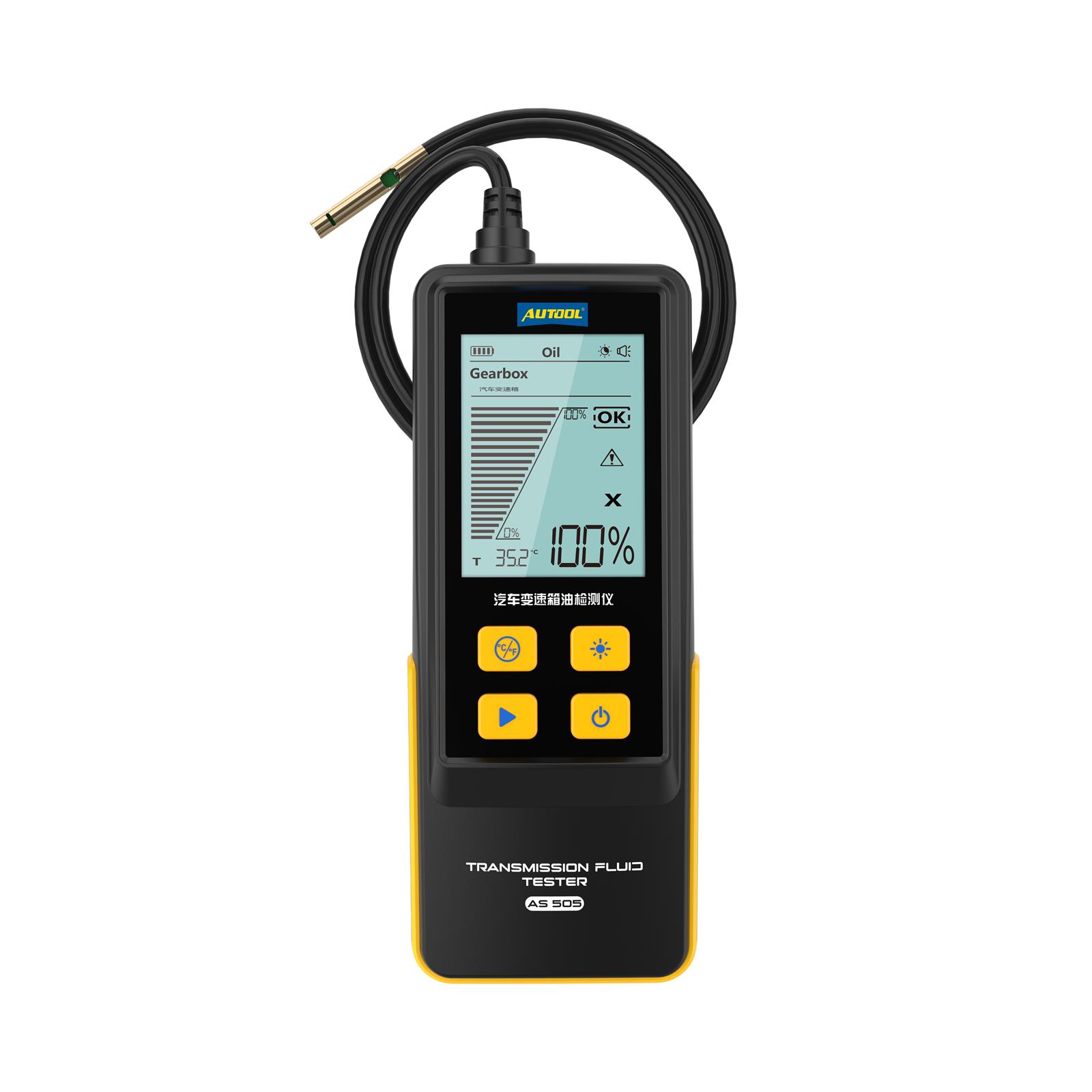 AS505 AUTOOL Automotive Transmission Fluid Measurement Tester Temperature Transmittance ATF Tester Equipment