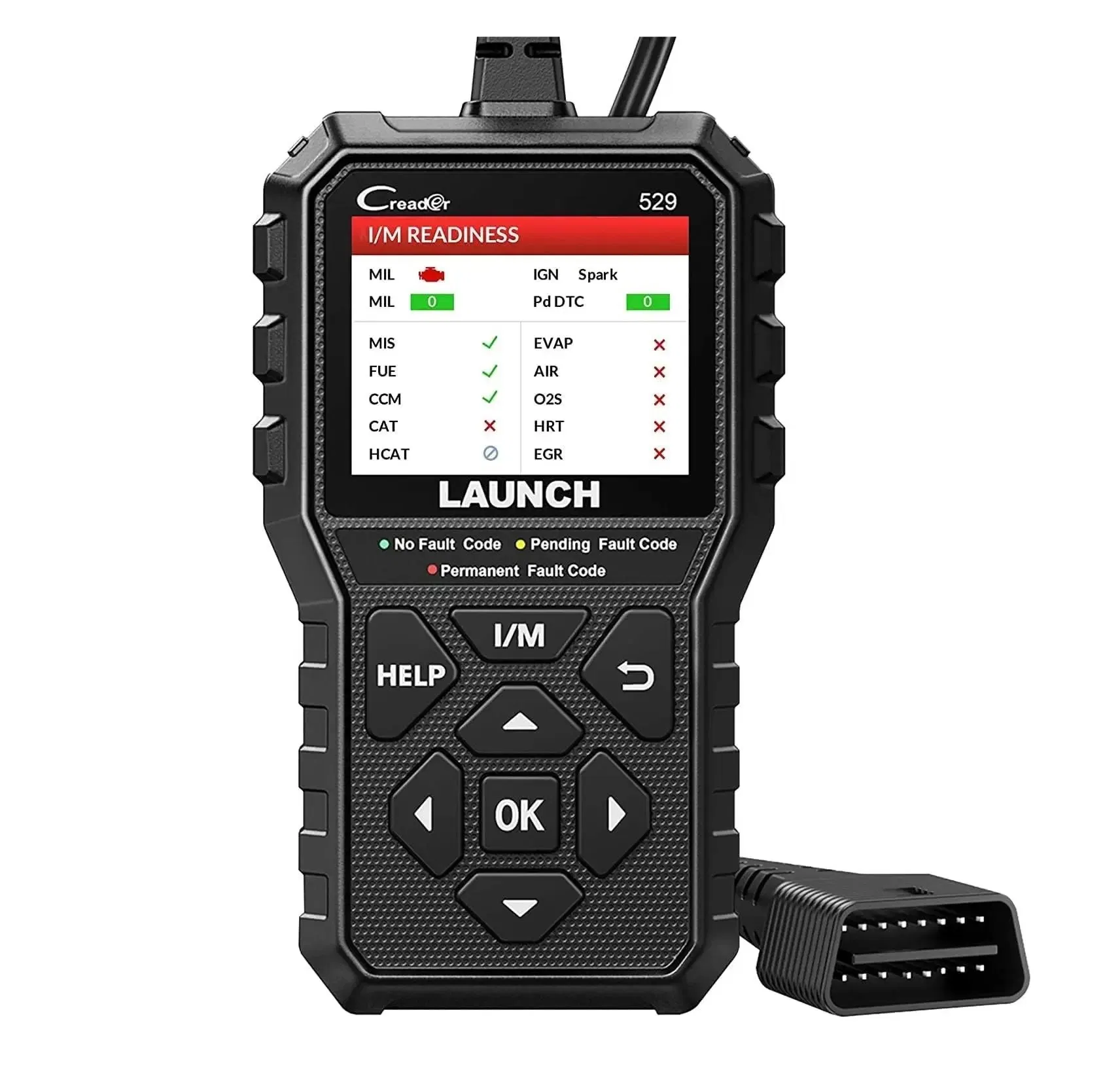 Creader 529 OBD2 Scanner Automotive Diagnostic Tool Fault Obdii Scan DIY Code Reader