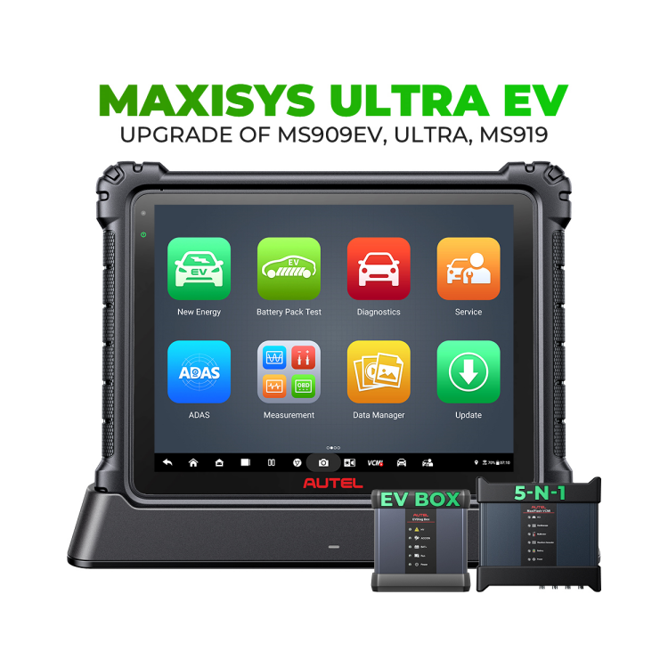 New Autel MaxiSYS Ultra EV Diagnostic Tools High-Voltage Battery Pack Analysis EVDiag Kit Bi-Directional ECU Coding Programming
